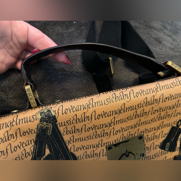 L.A.M.B. Leather crossbody messenger bag - Picture 3 of 10